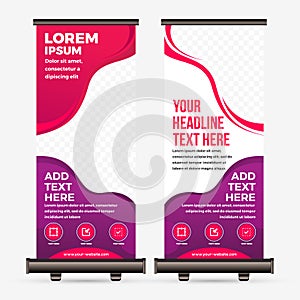 Dynamic Business Roll Banner Gradient Background