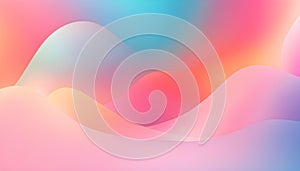 A dynamic, captivating web banner featuring a soft yet impactful pastel gradient background,