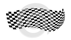 Dynamic Checkerboard Pattern with Distorted Perspective for Gaming, vector design Generative AI