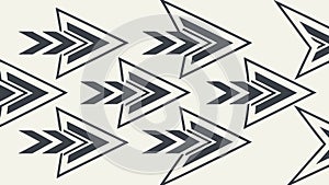 Dynamic Chevron Arrow Pattern, Forward Movement Background, vector design Generative AI