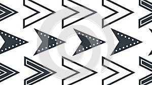 Dynamic Chevron Arrow Pattern, Modern Geometric Movement, vector design Generative AI