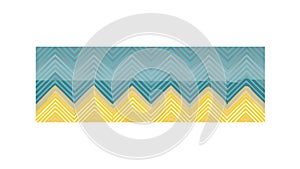 Dynamic Chevron Pattern Banner, Vibrant Abstract Design, vector design Generative AI