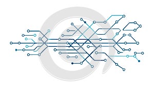 Dynamic Circuit Board Flow, Tech Connectivity, vector design Generative AI