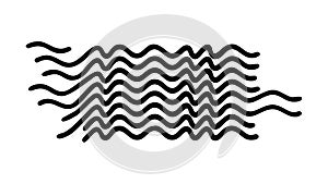 Abstract Wavy Zigzag Lines Repeat Pattern Vector, vector design Generative AI