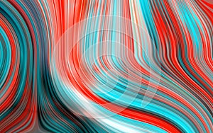 Dynamic color series. Artistic abstraction with colorful wavy lines. Creative multi colored wave line pattern.