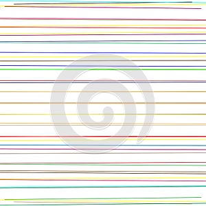 Dynamic colorful parallel lines. Random, scattered straight lines. Horizontal stripes geometric pattern, texture