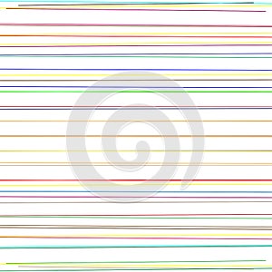 Dynamic colorful parallel lines. Random, scattered straight lines. Horizontal stripes geometric pattern, texture