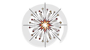 Vector Comic Explosion with Stars