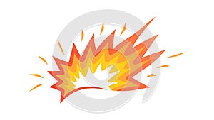 Dynamic Comic Book Style Explosion Burst Vector Graphic, vector design Generative AI