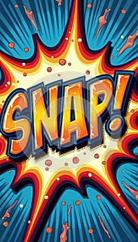 Dynamic comic-style explosion with the word SNAP