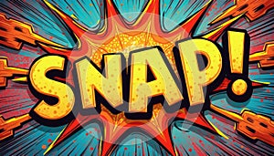Dynamic comic-style explosion with the word SNAP