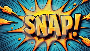 Dynamic comic-style explosion with the word SNAP