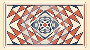 Dynamic Concentric Pattern, Abstract Geometric Art, vector design Generative AI