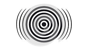 Dynamic Concentric Rings Abstract Motion Vector, vector design Generative AI