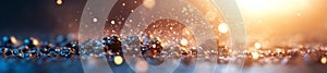 A dynamic cosmic landscape with glowing particles in motion above a textured surface creating a mesmerizing effect photo