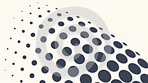 Dynamic Curved Halftone Dot Pattern Abstract Design, vector design Generative AI