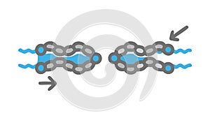 Dynamic Cyber Chain Connection, vector design Generative AI