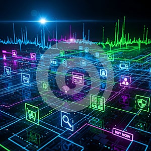 Digital E-commerce Network Flow and Data