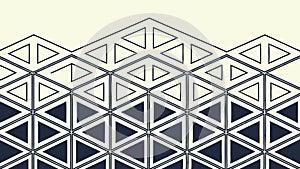 Dynamic 3D Triangular Geometric Pattern - Abstract Perspective Design, vector design Generative AI