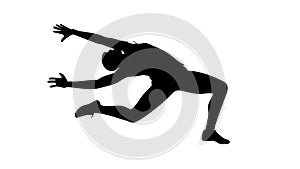 Dynamic Dancing Figure Icon for Movement and Expression, vector design Generative AI