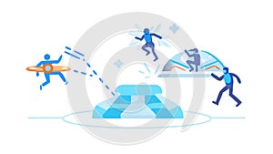 Dynamic Data Exchange: Network Flow Information Transfer, vector design Generative AI