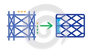 Dynamic Data Flow Between Structured Networks, vector design Generative AI