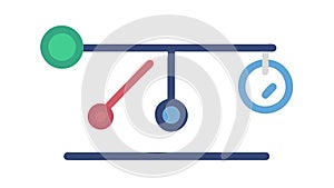 Dynamic data visualization: analysis of trends and insights, vector design Generative AI