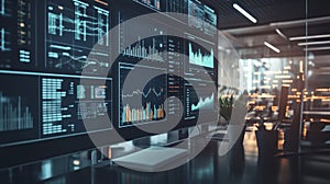 Dynamic Data Visualizations on Multiple Monitors in a Modern Office
