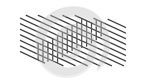 Dynamic Diagonal Grayscale Lines Abstract Pattern, vector design Generative AI