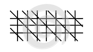 Dynamic Diagonal Intersecting Lines Pattern Vector, vector design Generative AI