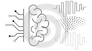 Dynamic digital brain processing sound waves and complex data streams for advanced artificial intelligence learning