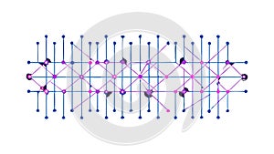 Dynamic Digital Network: Connectivity, Technology Data Flow, vector design Generative AI