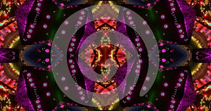 Dynamic digital tunnel with vibrant colors in seamless loop for mesmerizing visual experience