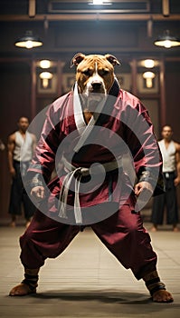 Dynamic Disciplines: Pitbulls Excel in the Artistry of Martial Combat Techniques