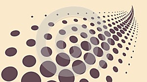 Dynamic Dot Flow Abstract Pattern, vector design Generative AI