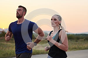 Dynamic Duo: Fitness-Ready Couple Embraces Confidence and Preparation for Upcoming Marathons