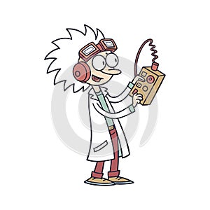 Dynamic Eccentric Inventor Character Design