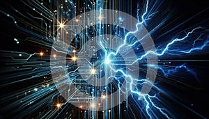 Dynamic Electrical System Background Design photo