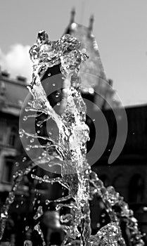 Dynamic Elegance: Fountain Dance in Budapest, Hungary