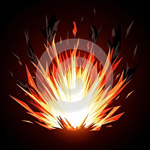 Dynamic and energetic composition, evoking movement and intensity