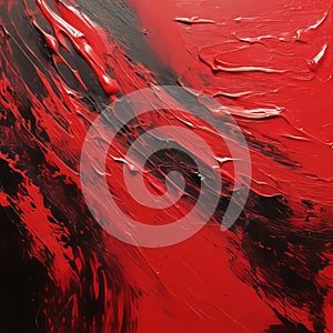 Dynamic Energy: Abstract Red And Black Paintings By Rafa Olbiski photo