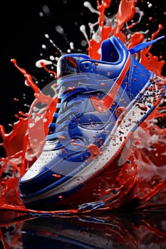 Dynamic Energy: Vibrant Sneakers Ignite Sports Intensity