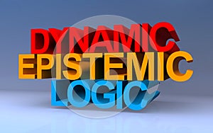 dynamic epistemic logic on blue
