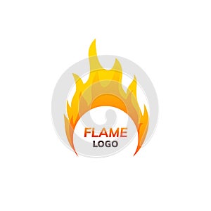 Dynamic Flame Vector Logo Design - Fiery Emblem for Brand Identity