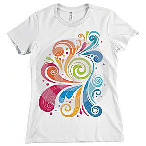 Flow abstract isolated on white background