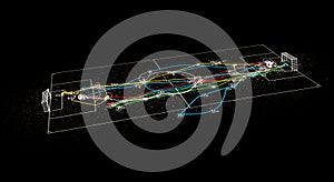 Dynamic football match data analysis visualization