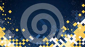 Abstract Digital Grid Background with Data Elements