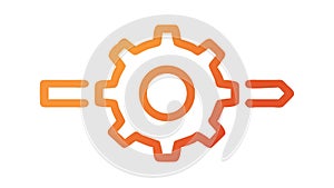 Dynamic Gear Flow: Continuous Process, vector design Generative AI