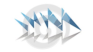 Dynamic Geometric Abstract Shard Pattern, vector design Generative AI