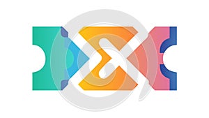 Dynamic Geometric Arrow Flow Pattern, vector design Generative AI